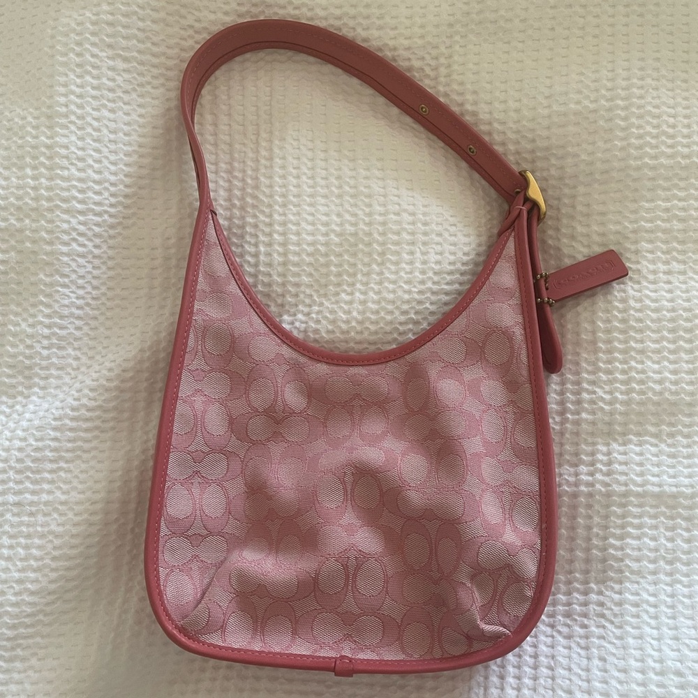 Pink Coach Shoulder Bag
